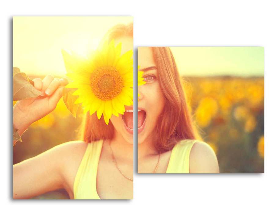 

Модульная картина LaPrint Девушка и подсолнух 100х73 см