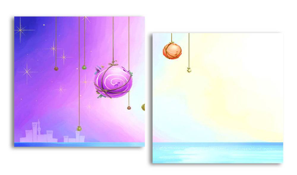 

Модульная картина LaPrint Шары 100х54 см