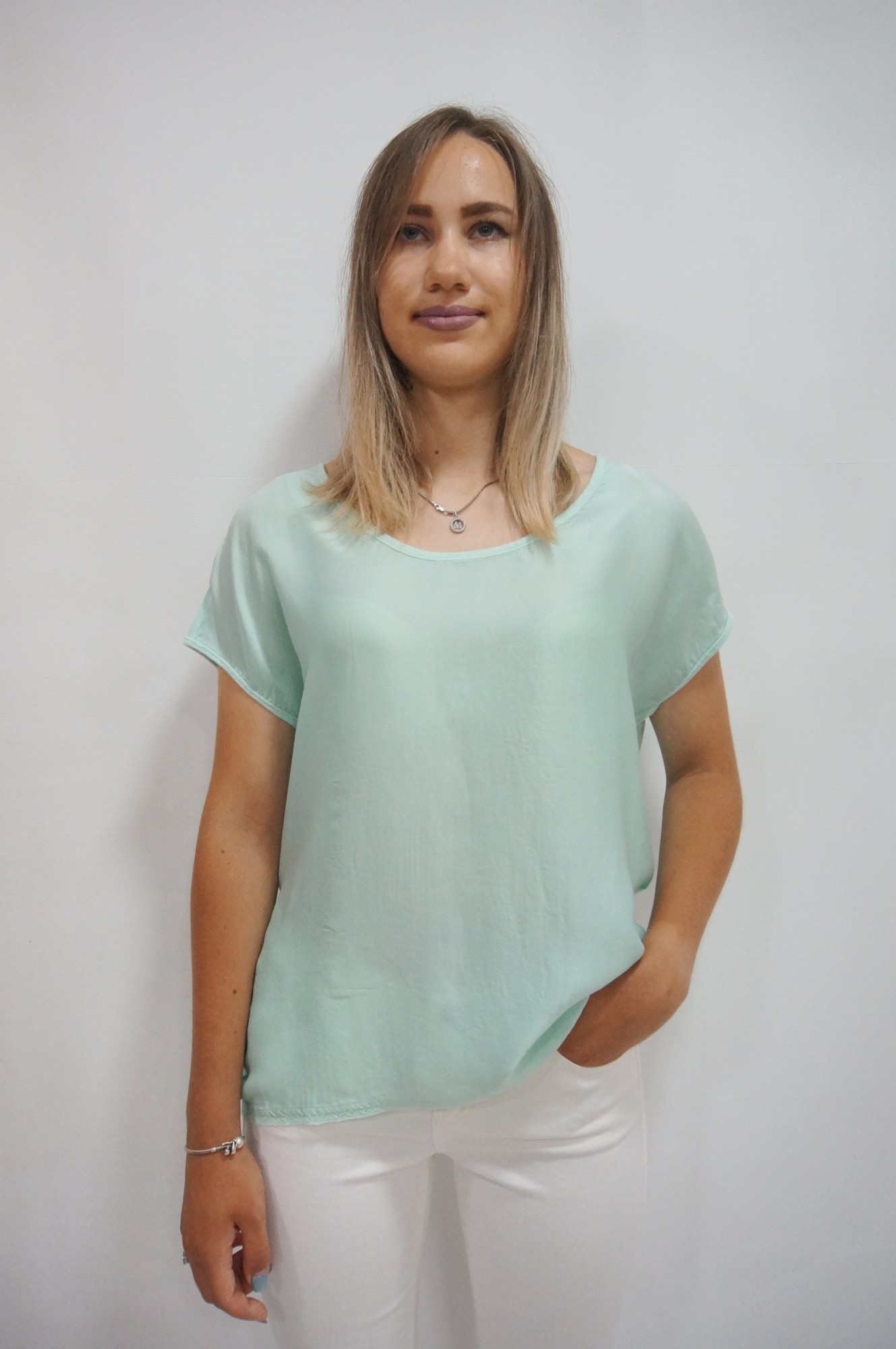 

Блуза YERSE ES-A-08-224967  ментоловый 2106/47, Блуза YERSE ES-A-08-224967 S ментоловый 2106/47