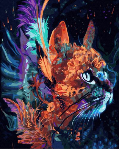 

Картина по номерам Rainbow Art Тайна кошки GX40317