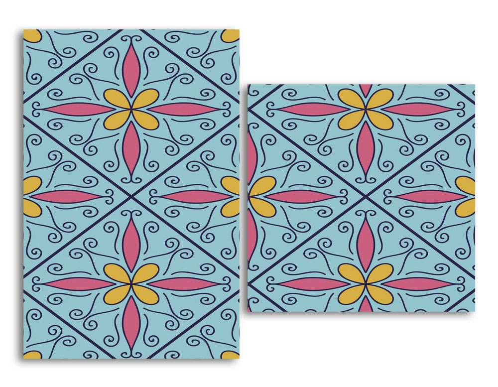 

Модульная картина LaPrint Абстрактные цветы 100х73 см