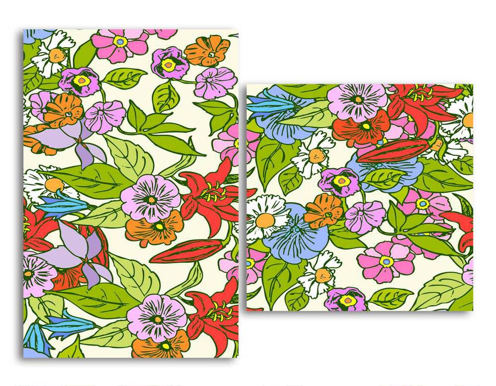 

Модульная картина LaPrint Цветы 100х73 см