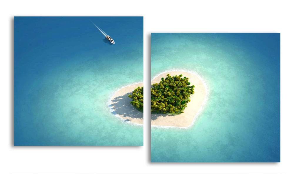 

Модульная картина LaPrint Островок 100х54 см