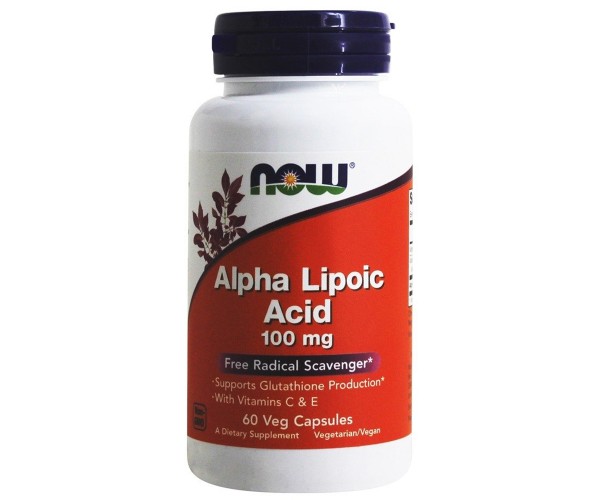 

Альфа-ліпоєва кислота Alpha Lipoic Acid Now Foods 100 мг 60 капcул (NF071)