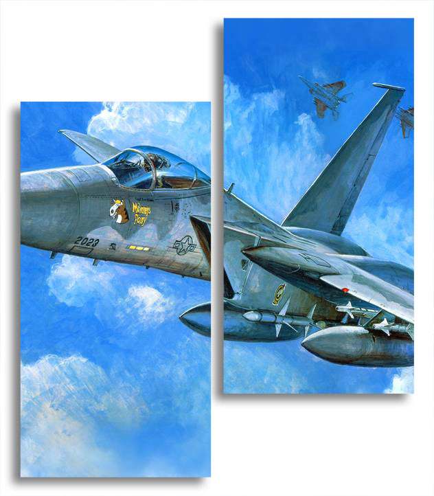 

Модульная картина LaPrint Истребитель 100х116 см