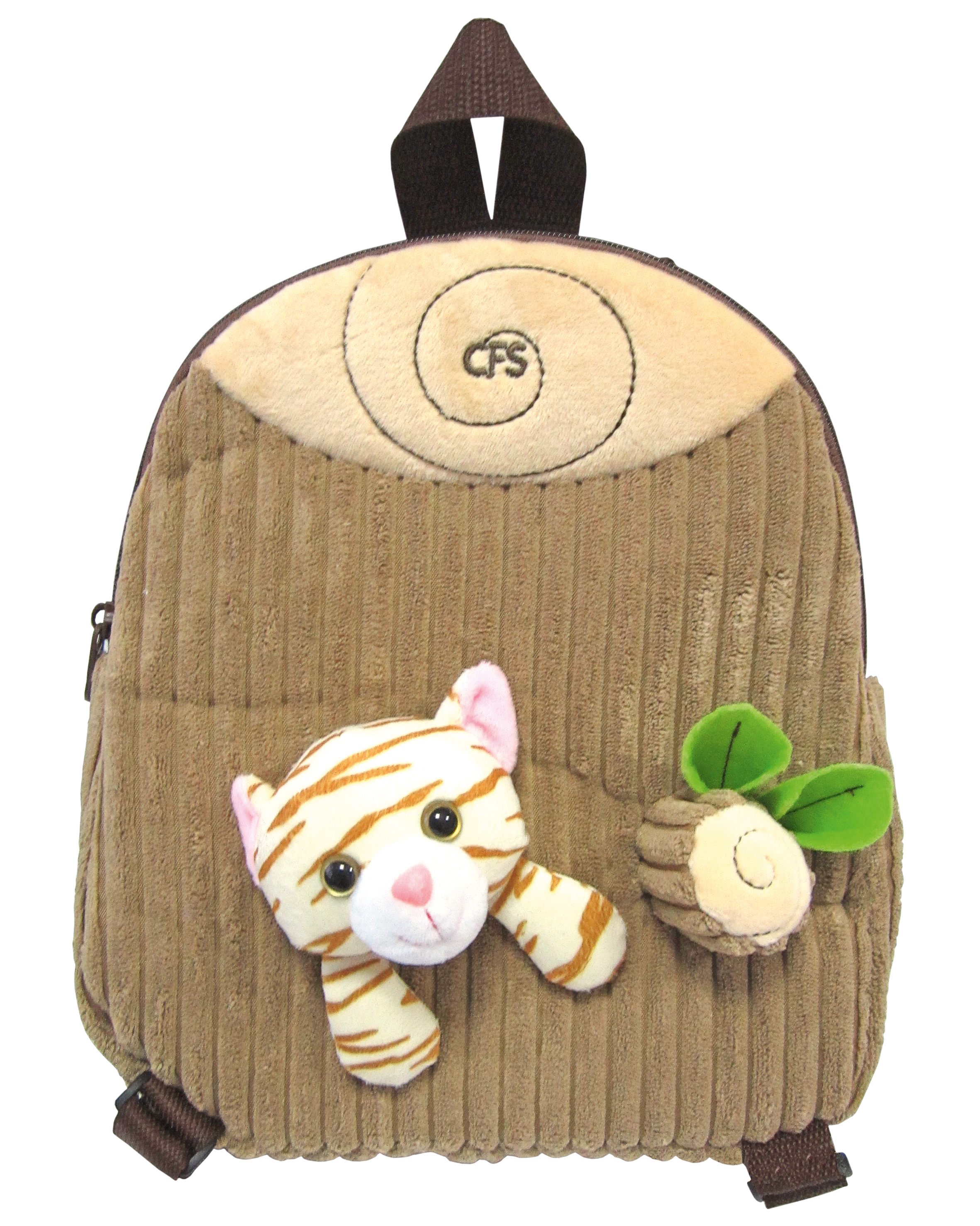 

Рюкзак дошкольный Cool For School Tiger 25х20х8 см коричневый (CF86005)