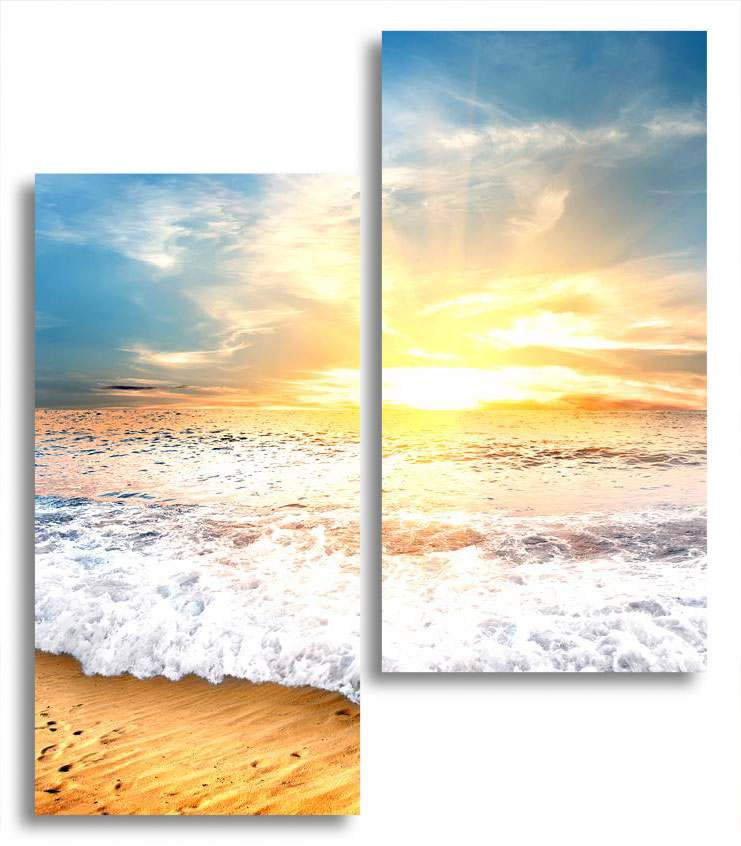 

Модульная картина LaPrint Закат на море 100х116 см