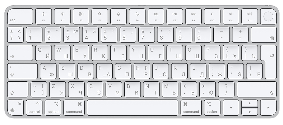 

Клавиатура беспроводная Apple Magic Keyboard с Touch ID Bluetooth (MK293RS/A)