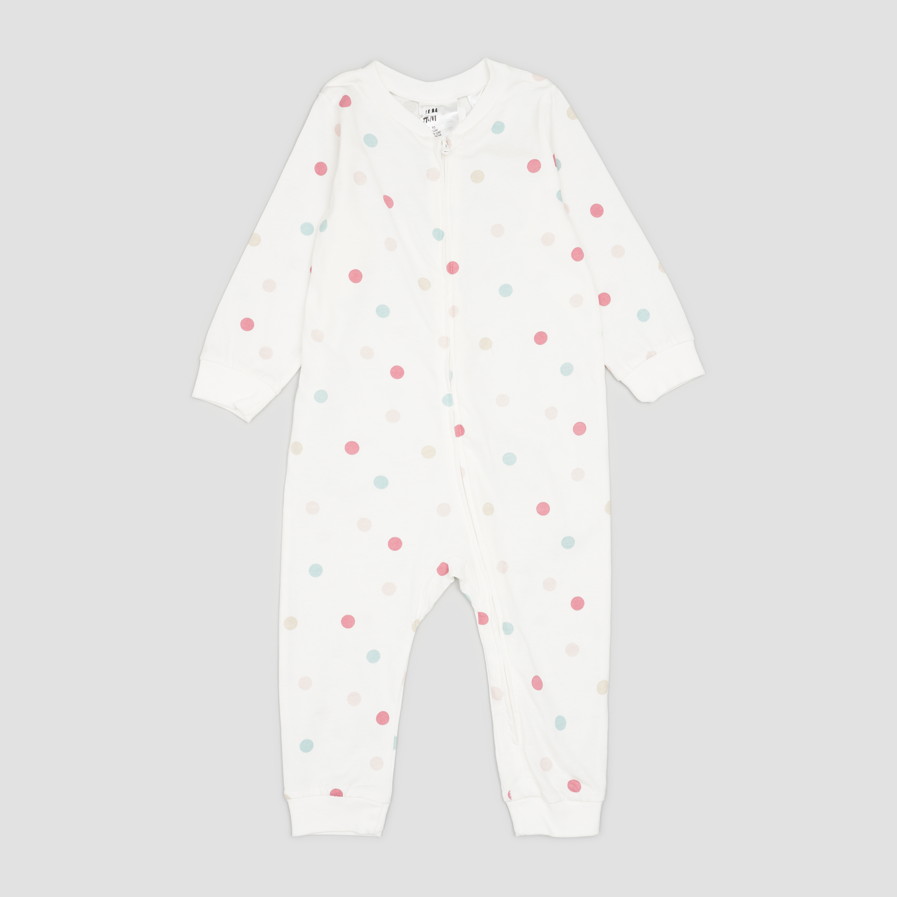 

Пижама H&M 1107-7112359 80 см Белый/Горох