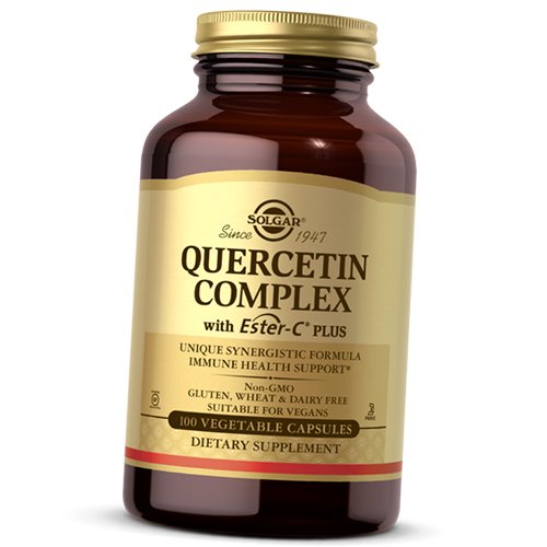 

Комплекс с Кверцетином и Эстер-С плюс, Quercetin Complex with Ester-C, Solgar 100вегкапс (70313014)