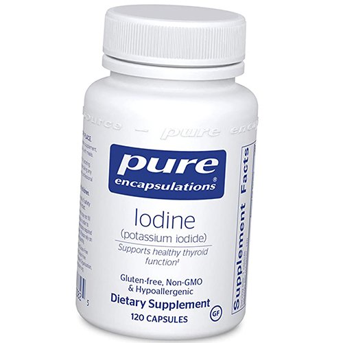 

Йод из Йодида Калия, Iodine, Pure Encapsulations 120капс (36361037)