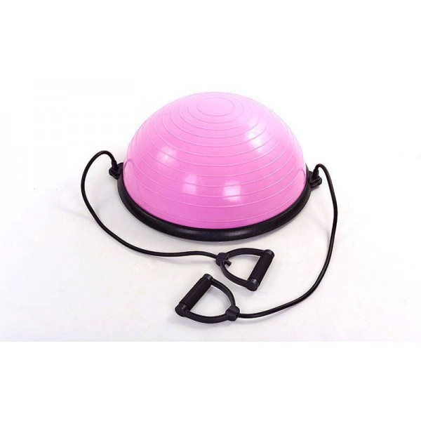 

Балансировочная платформа BOSU с двумя эспандерами BS-1524, Розовый