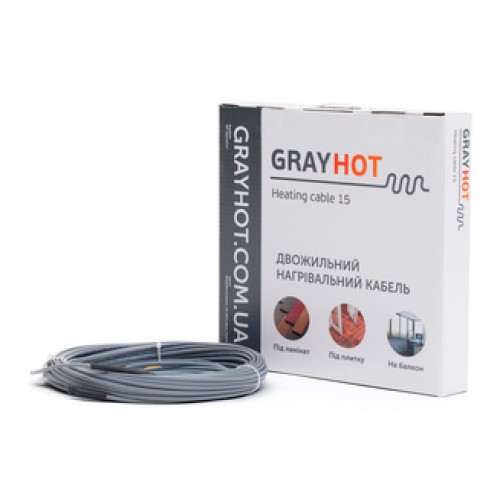 

Нагревательный кабель GrayHot cable 18.5 м 273 Вт