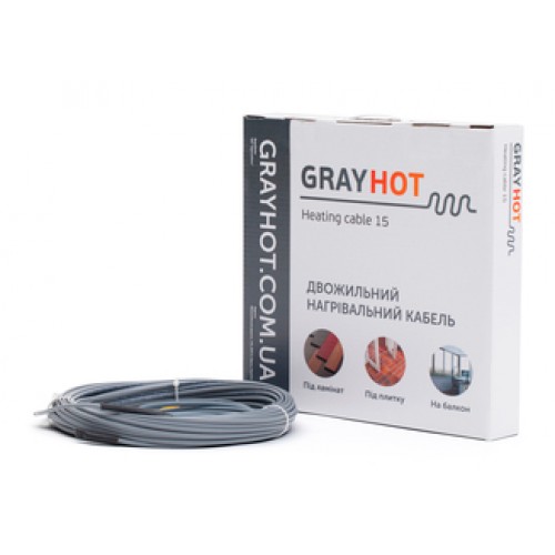 

Нагревательный кабель GrayHot cable 34 м 498 Вт