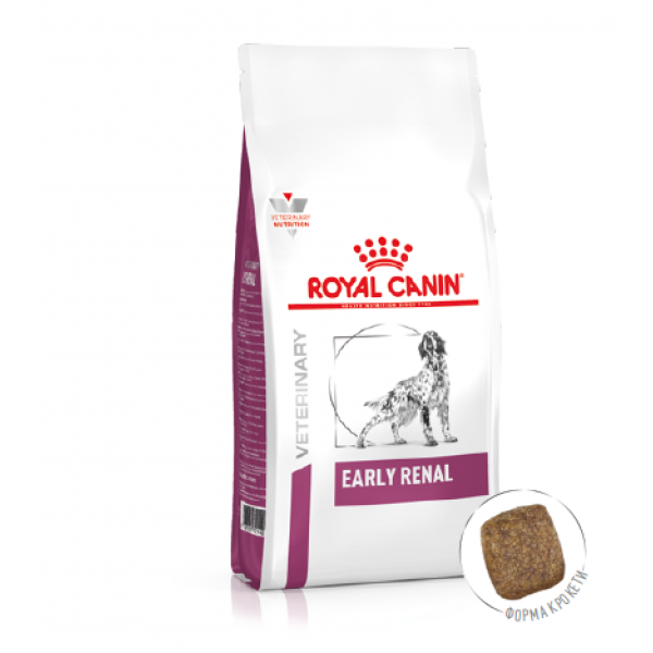 

Сухой корм для собак, поддержка функции почек ROYAL CANIN EARLY RENAL CANINE 2кг 1248020