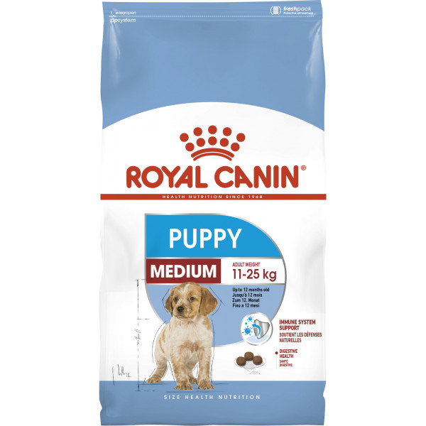 

Корм для щенков с 2 до 12 мес Royal Canin Medium Puppy 4 кг 30030401