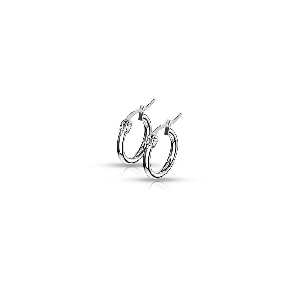 

Серьги-кольца Spikes SEH01x из стали, диаметр от 10 до 75 мм (Металл, 15 мм)
