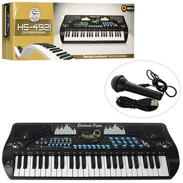 

Синтезатор HongShun 49 клавіш, мікрофон, USB HS4921 (6952000332381)