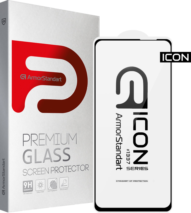 

Защитное стекло Armorstandart Icon для Xiaomi Redmi Note 10 Pro Black