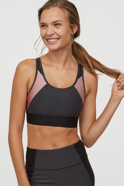 

Спортивный топ H&M М Серо-розовый (1204-438)