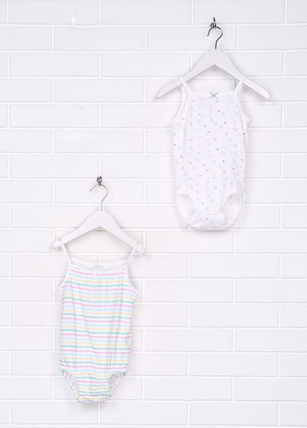 

Боди (2 шт.) H&M 74 см Белый с разноцветным (1093-908)