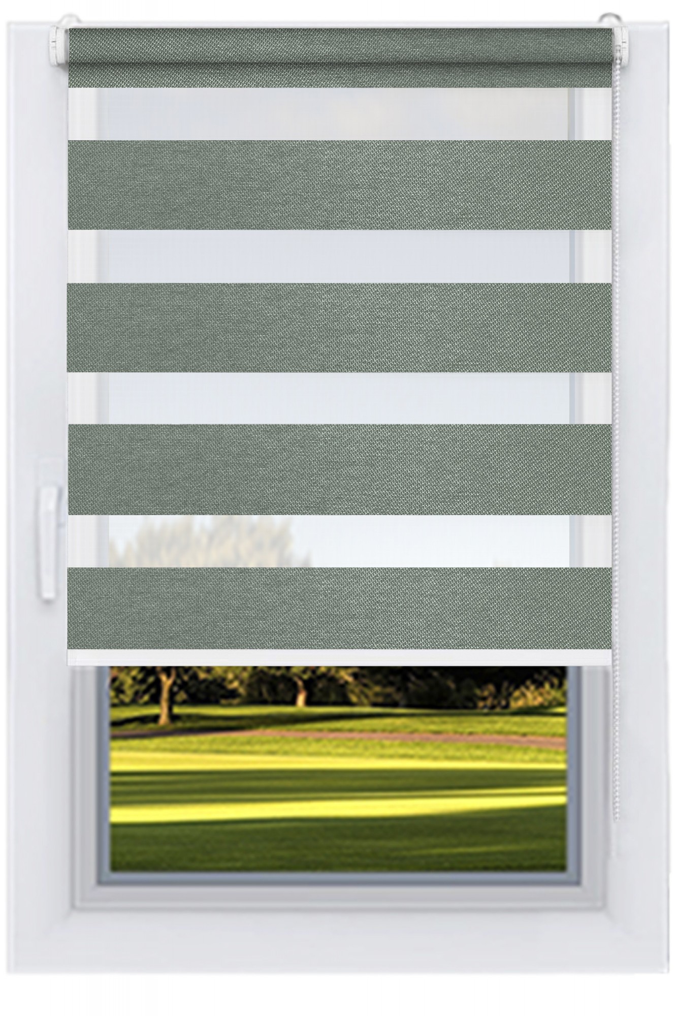 

Ролета тканевая DECOLUX 150х200 МИЛАНС олива вал 19