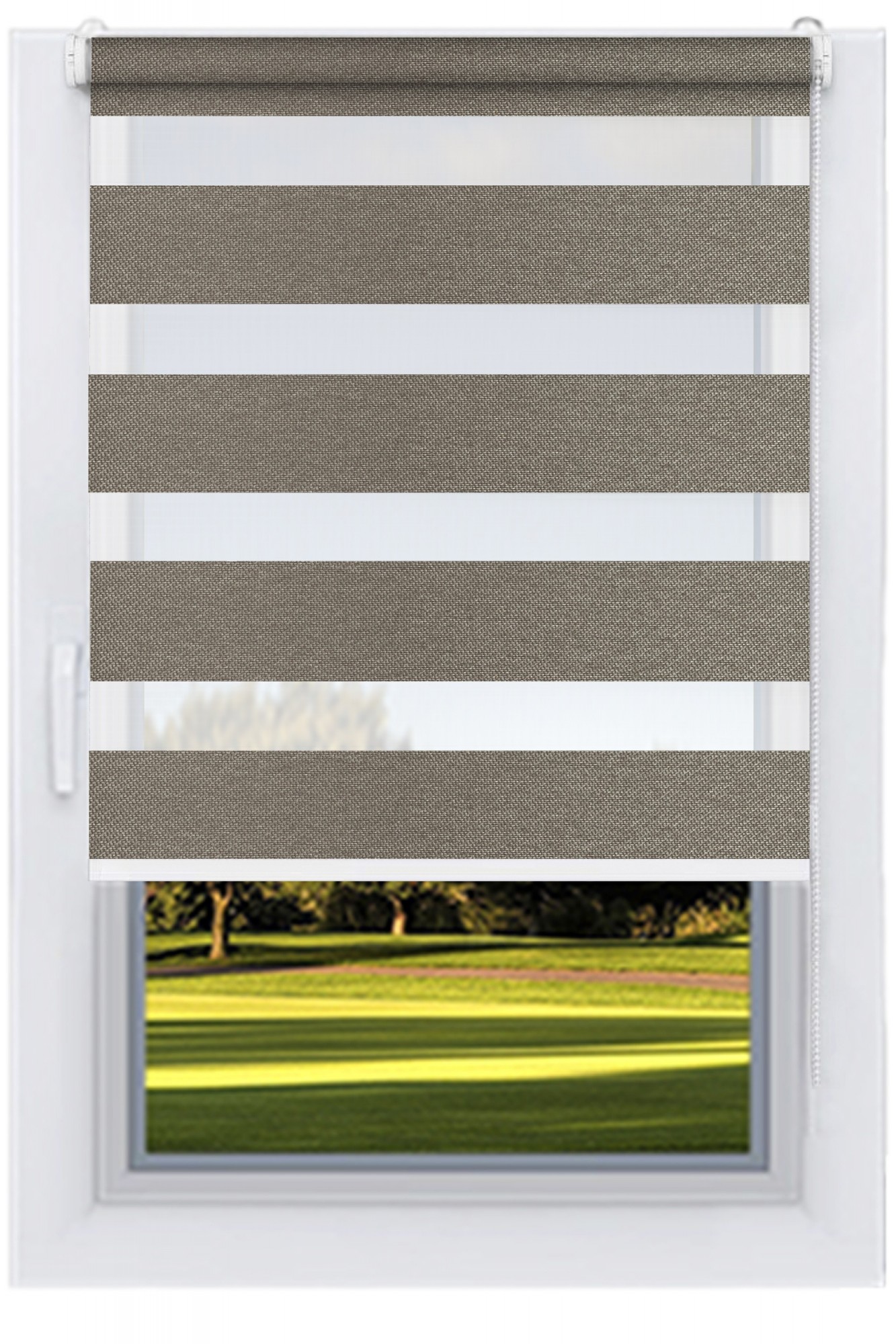 

Ролета тканевая DECOLUX 88х200 МИЛАНС бронз вал 19