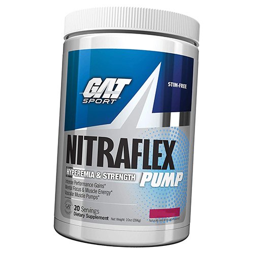 

Предтрен, Nitraflex Pump, GAT Sport 284г Арбуз (11129007)