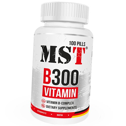 

Витамины группы В, Vitamin B 300 Complex, MST 100таб (36288013)