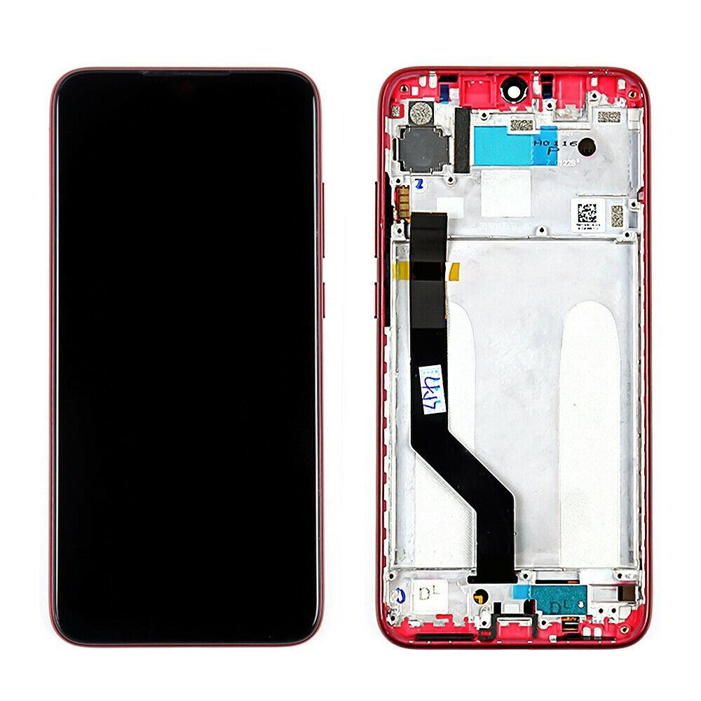 

Дисплей для Xiaomi Redmi Note 7 с сенсором (тачскрином) и рамкой красного цвета, Оригинал
