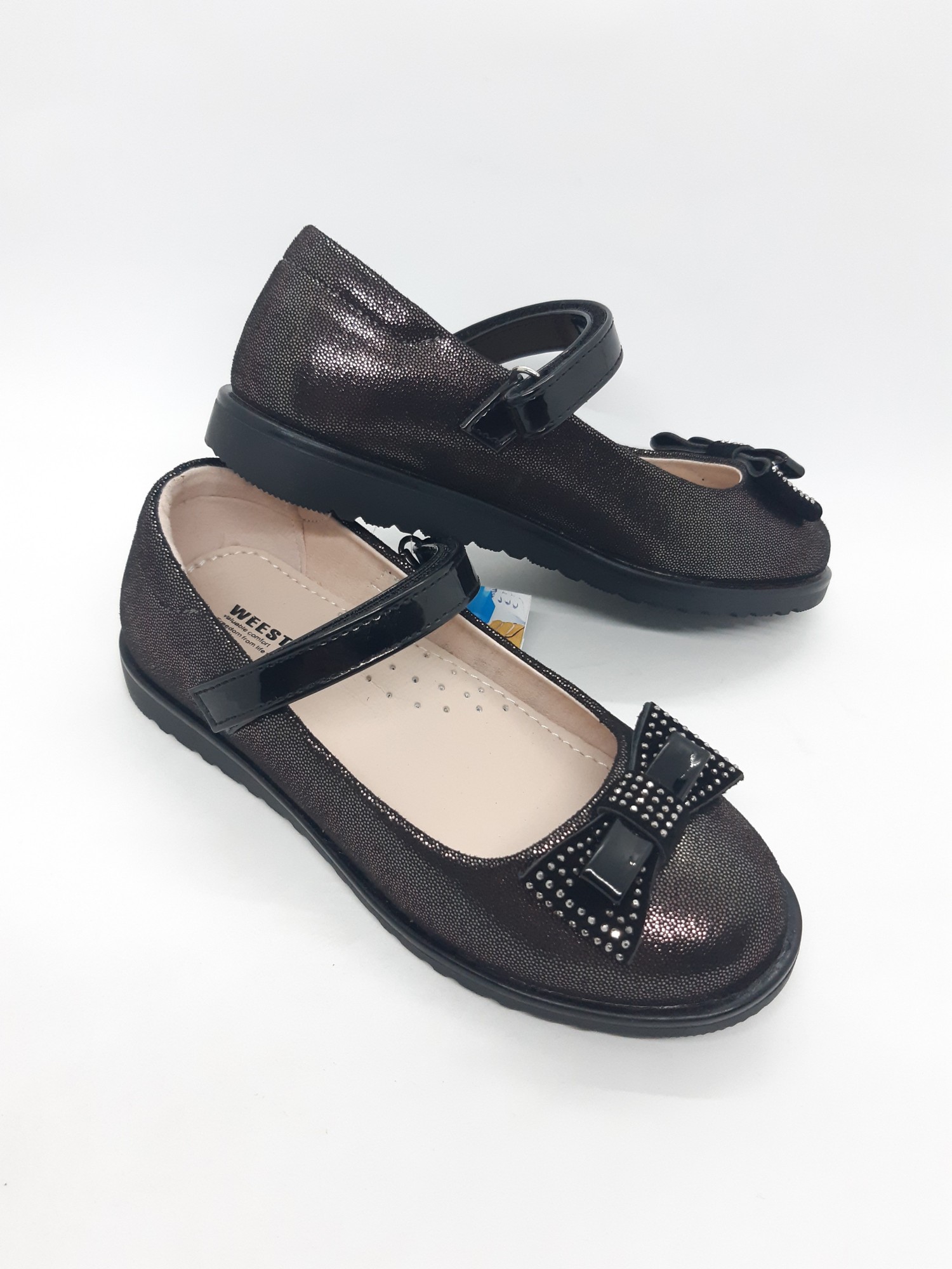 

Туфли на девочку Weestep бронзовые TFD-0030 29 р 19 см