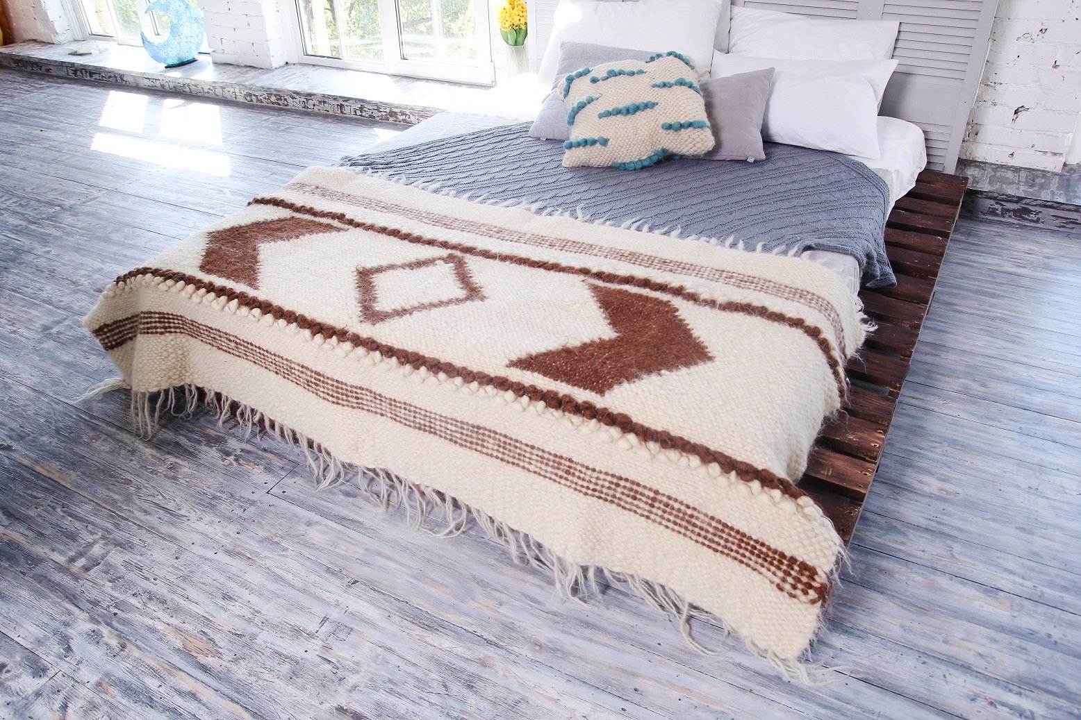 

Маленький шерстяной плед 78 x 39 inch TS decor