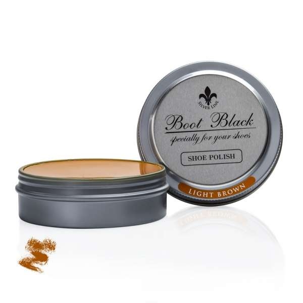 

Паста светло-коричневая для полировки обуви Boot Black Shoe Polish