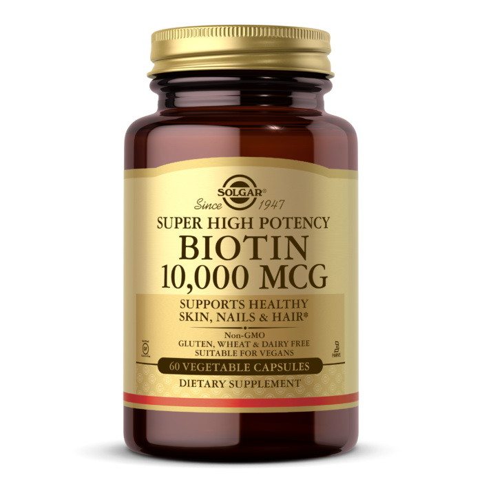 

Биотин витамин B7 Solgar Biotin 10,000 mcg (60 veg caps)