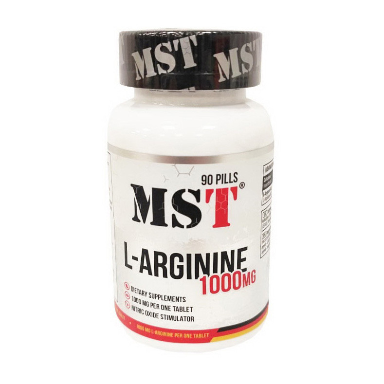 

Аминокислота Л Аргинин MST L-Arginine 1000 (90 pills)