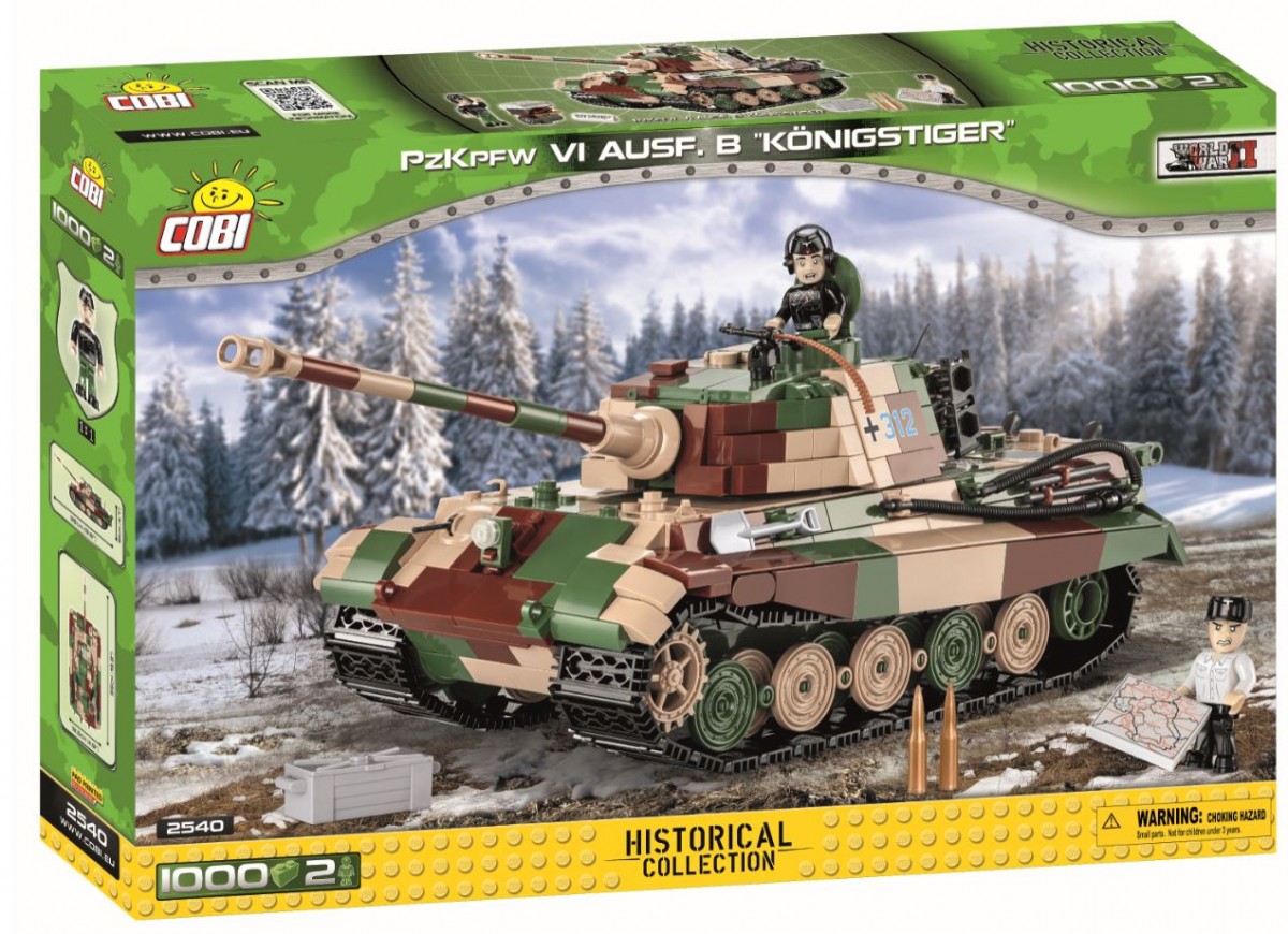 

Конструктор Cobi Historical Collection WWII PanzerkampfwagenVI Ausf.B Konigstiger 1000 элементов (2540)