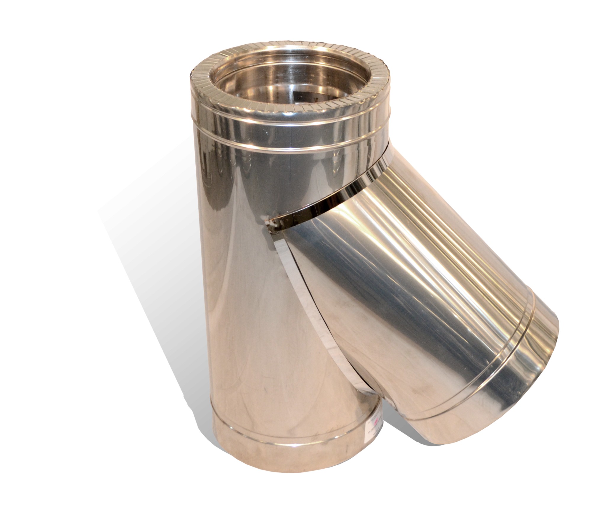 

Трійник із нержавіючої сталі з термоізоляцією в нержавіючому кожусі Versia-Lux ф 130 / 200 мм кут 45 гр товщина 0,6мм