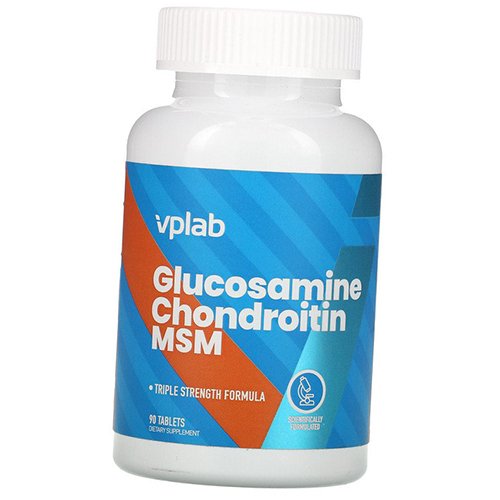 

Глюкозамин Хондроитин МСМ, Glucosamine Chondroitin MSM, VP laboratory 90таб (03099004)