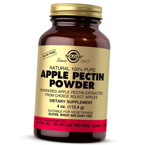 

Яблочный пектин, Apple Pectin Powder, Solgar 113г (69313010)