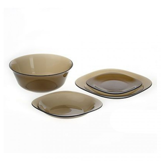 

Столовый сервиз из ударопрочного стекла 19 предметов Carine Eclipse Luminarc