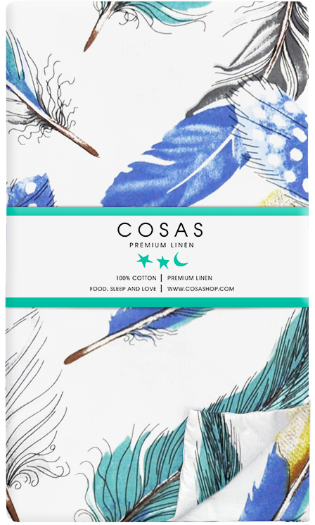 

Пододеяльник Cosas FeatherMint 200x220