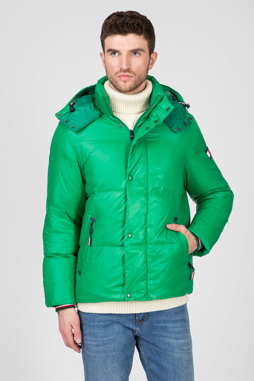 

Мужская синяя куртка SHINY HOODED Tommy Hilfiger XL MW0MW11487