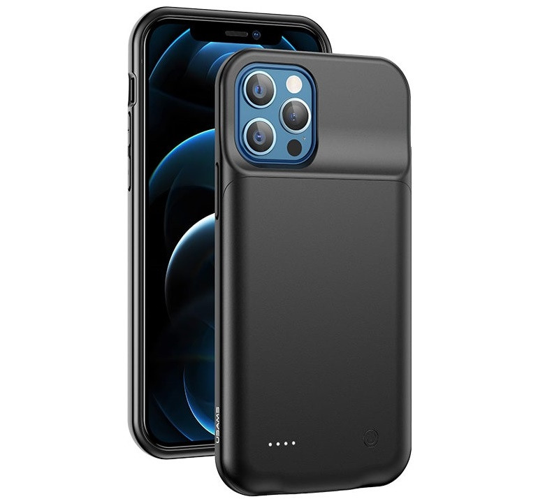 

Power Bank, чехол 2 в 1 Usams US-CD156 для iPhone 12 Mini 2500mAh, черный