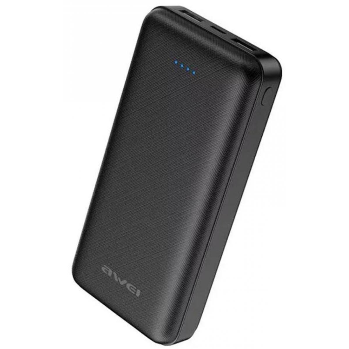 

УМБ портативное зарядное Power Bank Awei P47K 20000 mah, черное