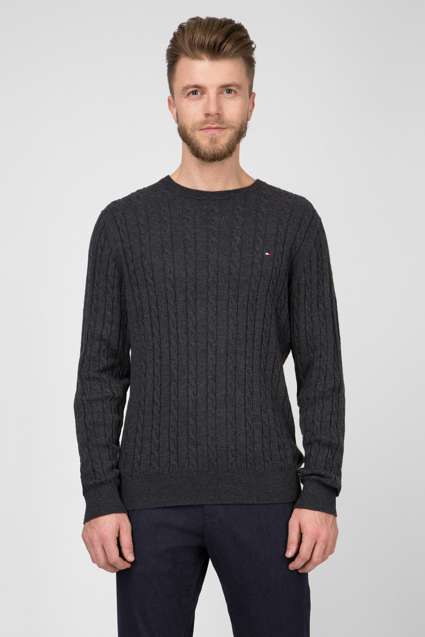 

Свитер Tommy Hilfiger CLASSIC COTTON BLEND CABLE CNECK XL Серый MW0MW07888