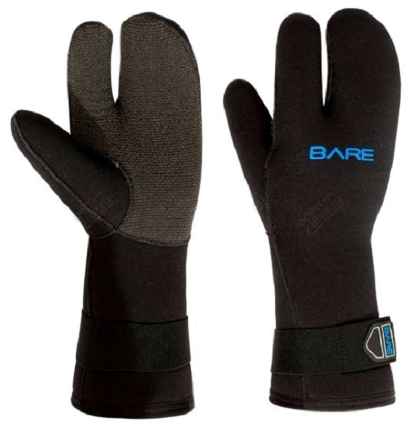 

Перчатки Bare трех-палые K-Palm Mitt 7мм Черный XXL