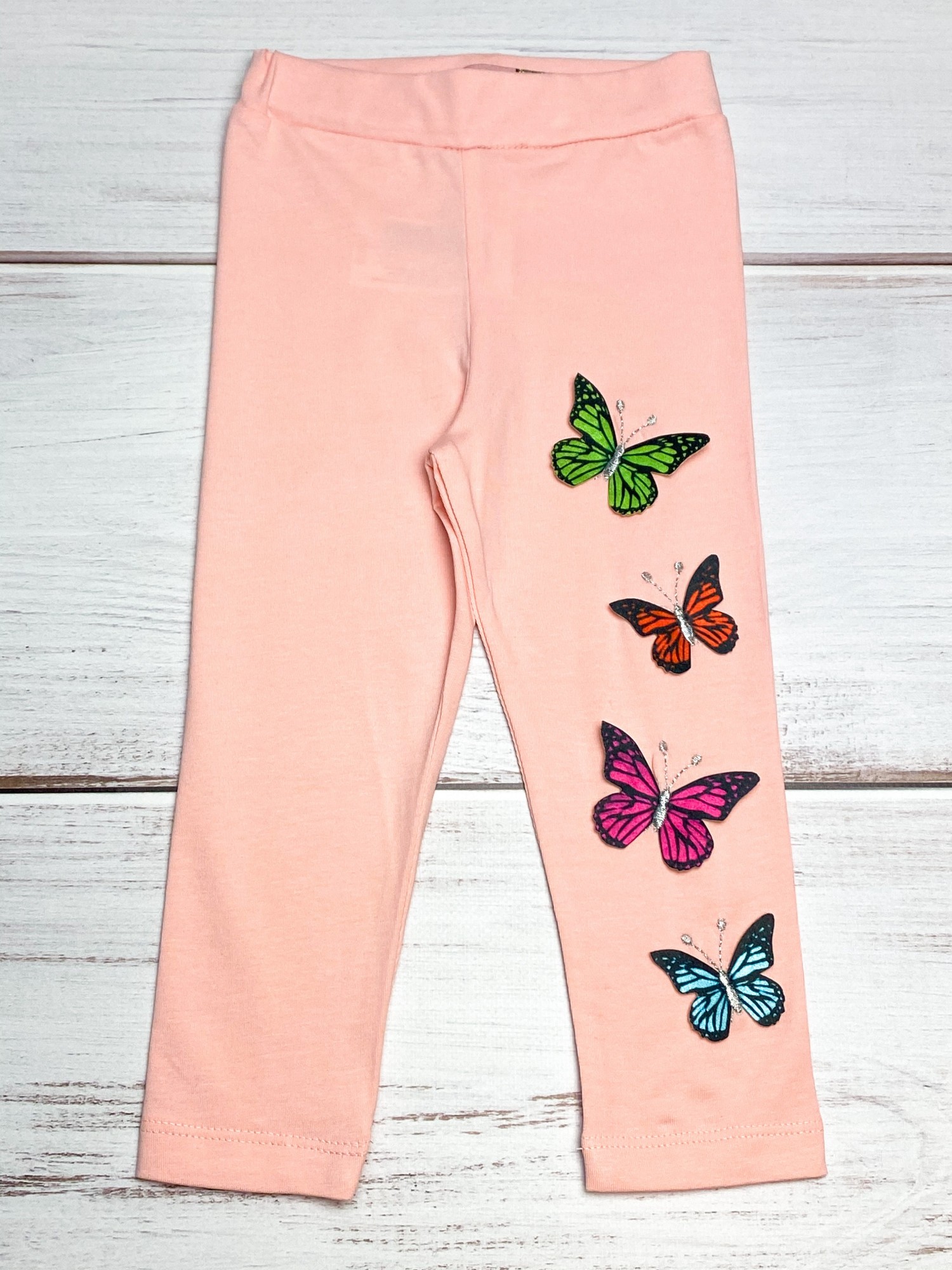 

Лосины Timi kids с 3D рисунком Butterfly персиковые 92 см
