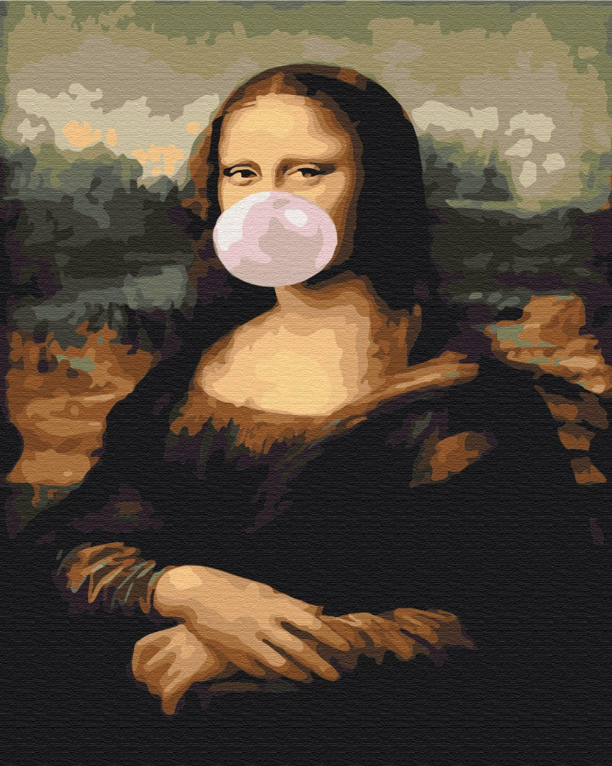 

Картина по номерам - Мона Лиза с жвачкой BrushMe 40*50см. (BS34821)