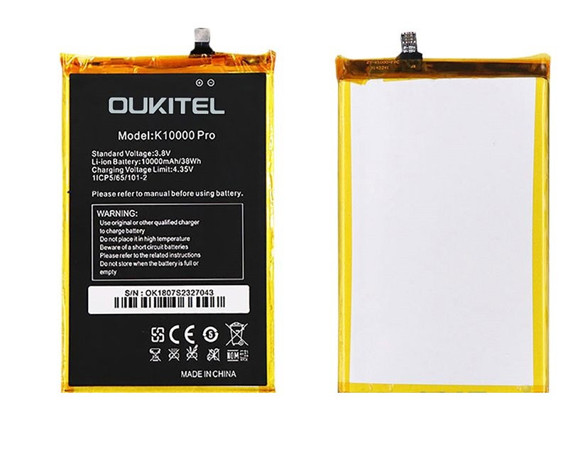 

Aккумулятор для Oukitel K10000 Pro (10000mAh 3.8V)