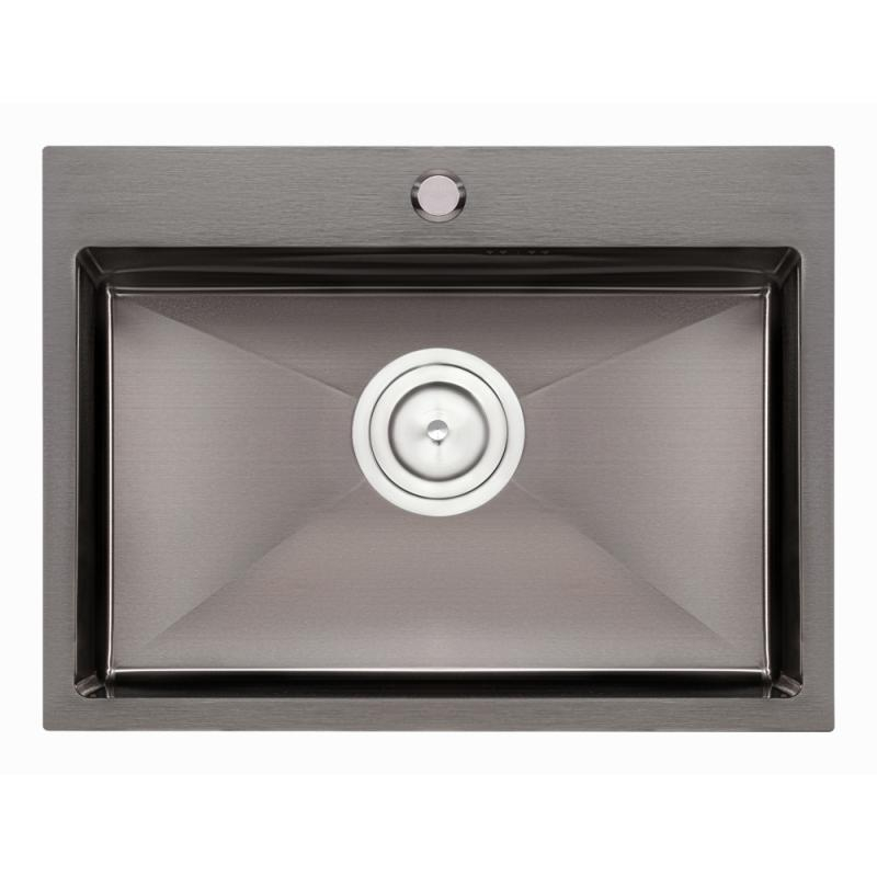 

Кухонная мойка Qtap D5843BL 2.7/1.0 mm 58х43см (интегрированная) черная